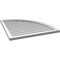 Ekena Millwork Quarter Round Top Right Surface Mount PVC Gable Vent w/ 2"W x 1-1/2"P Brickmould Frame, 32"W x 36"H GVPQR32X3602SN - alternate 2
